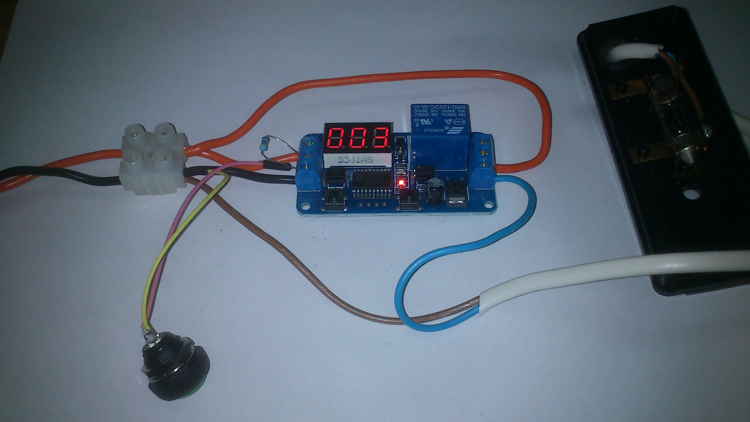 Digitaltimer omvänd ingång